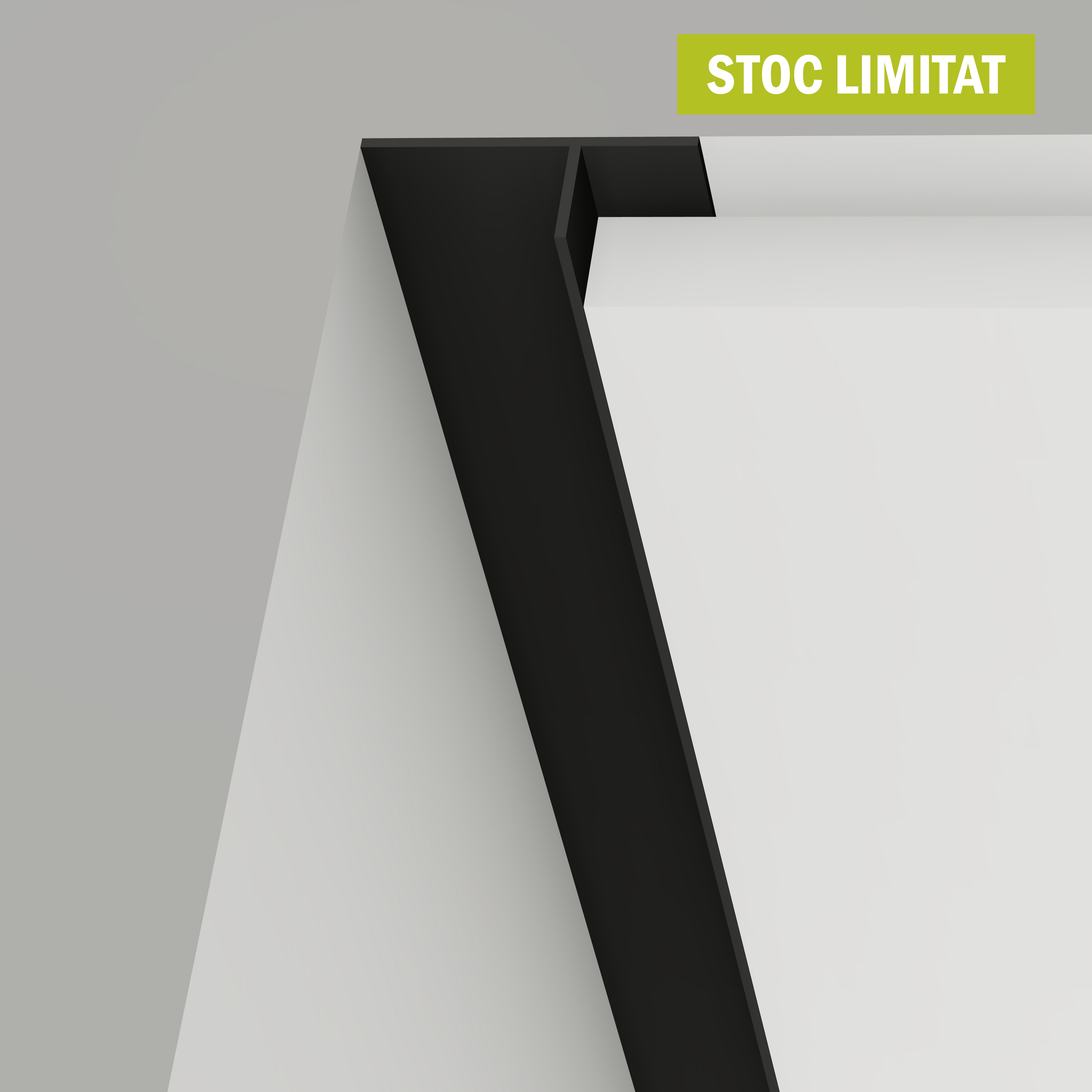 Profil Shadow Gap negru aluminiu anodizat