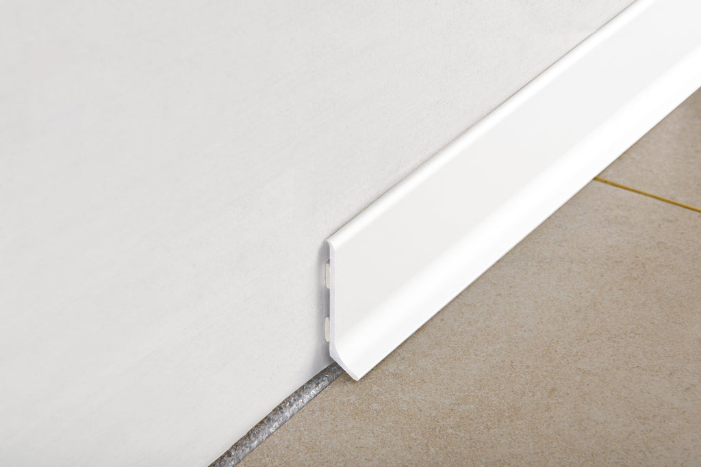 Plinta aluminiu alba Skirting-40 inaltime 4 cm