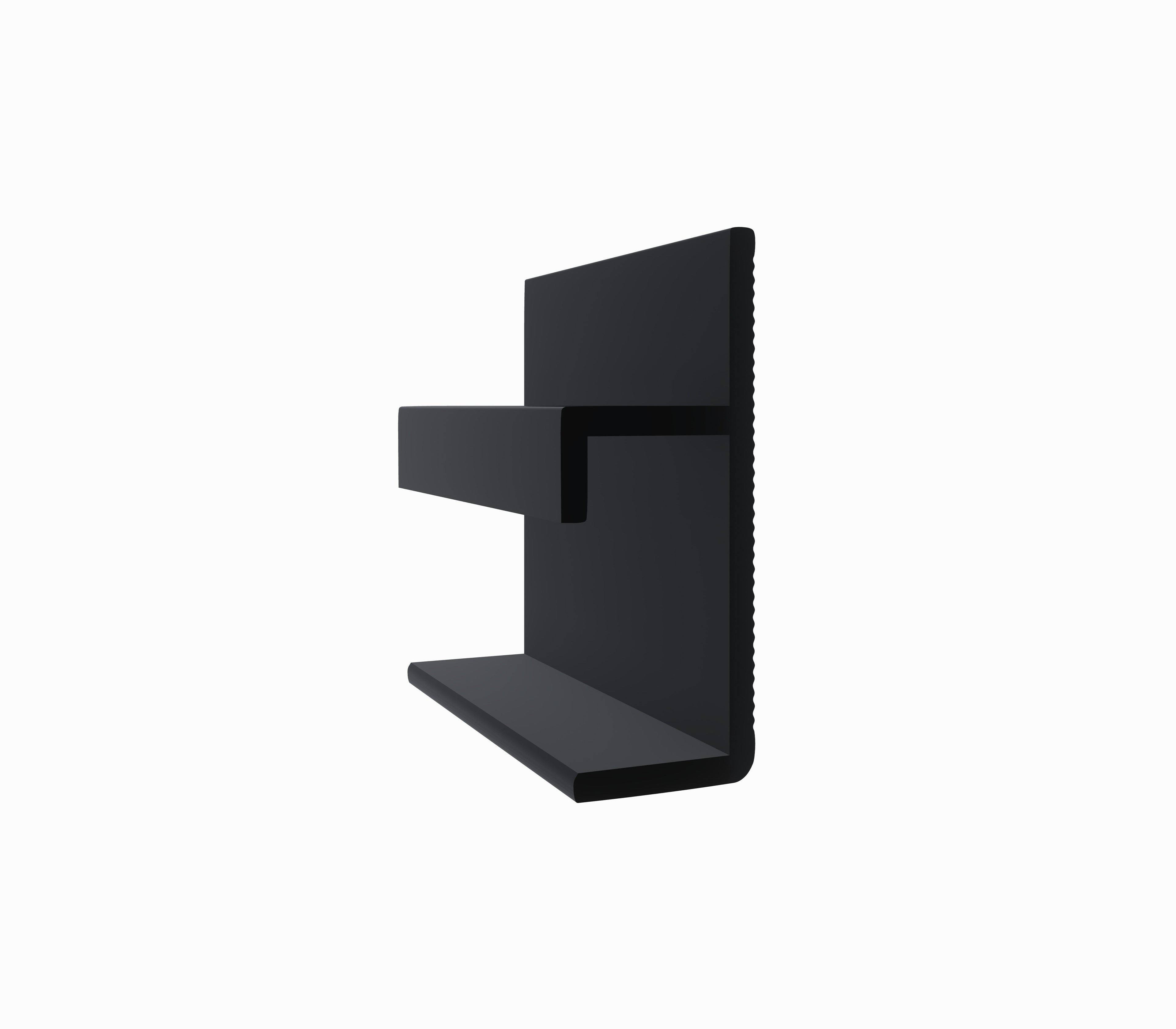 Plinta ascunsa Shadow Gap neagra pentru led