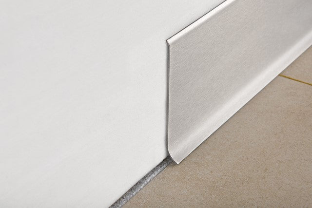 Plinta inox satinat inaltime mare 10cm Skirting BTACS100