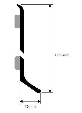 Schita plinta neagra Skirting-60
